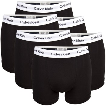 Bilde av Calvin Klein 6p Cotton Stretch Trunks Svart/hvit Bomull X-small Herre
