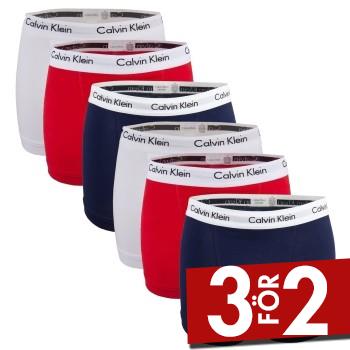 Calvin Klein Kalsonger 6P Cotton Stretch Trunks Flerf&auml;rgad-2 bomull Small Herr