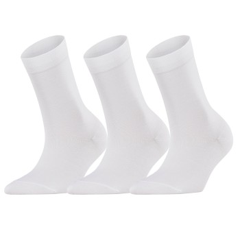 Falke Strømper 3P Women Cotton Touch Hvit Str 39/42 Dame