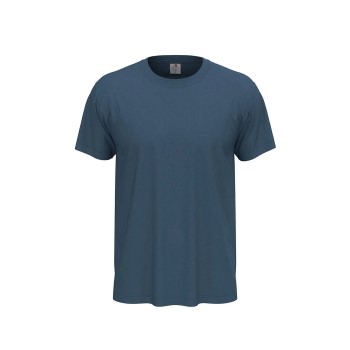Bilde av Stedman Classic Men T-shirt Jeansblå Bomull 3xl Herre