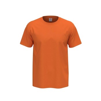Stedman Comfort Men T-shirt Oransje bomull Large Herre