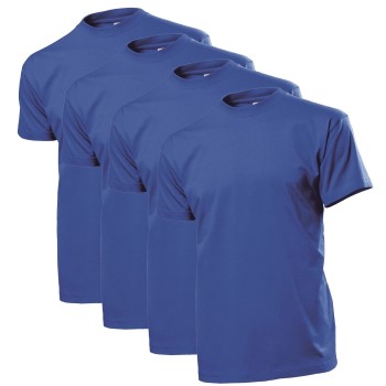 Stedman Comfort Men T-shirt Royalblå bomull Small Herre