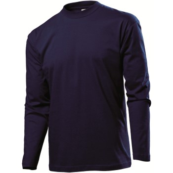 Bilde av Stedman Classic Long Sleeve Men Mørkblå Bomull Small Herre