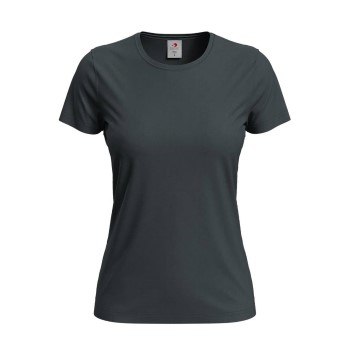 Bilde av Stedman 4p Classic Women T-shirt Antracit Bomull Large Dame