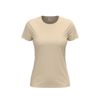 Bilde av Stedman 4p Classic Women T-shirt Beige Bomull Large Dame