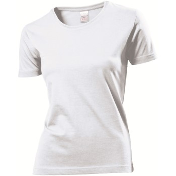 Stedman Classic Women T-shirt Hvid bomuld Medium Dame