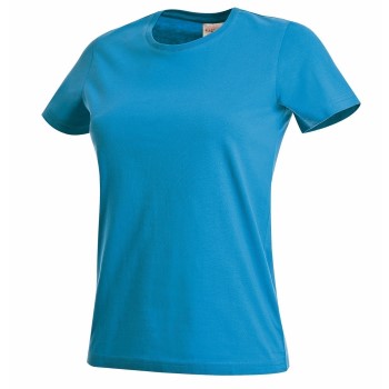 Stedman Classic Women T-shirt Blå bomuld Small Dame