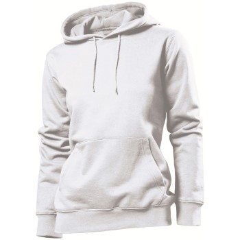 Stedman Sweatshirt Hooded Women Hvit Medium Dame