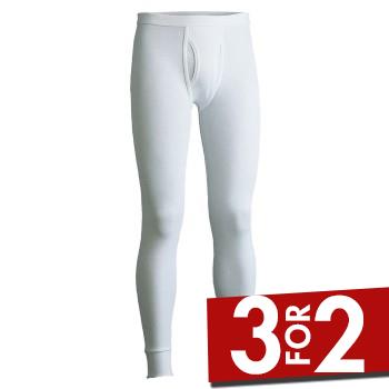 JBS Stillongs Original 30005 Longjohns Hvit bomull 4XL Herre