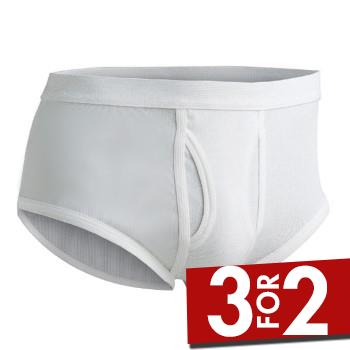 JBS Original 30009 Brief Hvit bomull 4XL Herre
