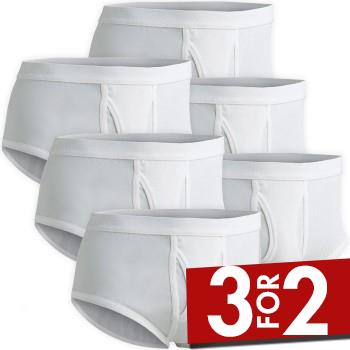 JBS 6P Original 30009 Brief Hvit bomull 4XL Herre