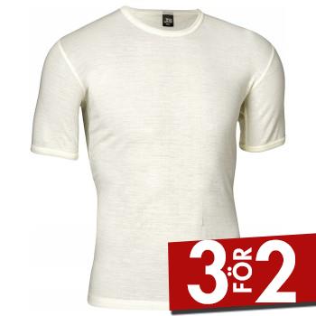 JBS Wool 99402 T-shirt Creme ull Small Herr