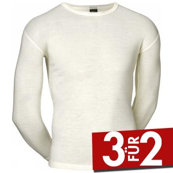 JBS Wool 99414 Long Sleeves Crème Wolle Small Herren