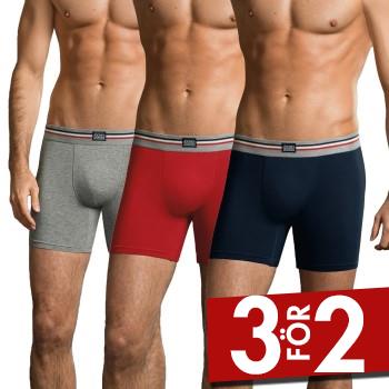 Jockey Kalsonger 3P Cotton Stretch Boxer Trunk Blandad F&auml;rg bomull Small Herr