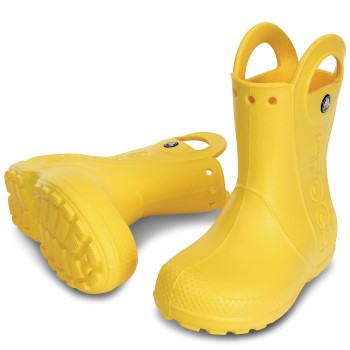 Bilde av Crocs Handle It Rain Boots Kids Gul Us C12 (eu 29-30) Barn