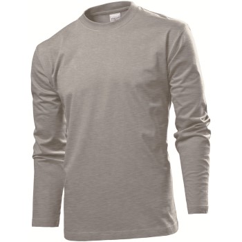 Bilde av Stedman Comfort-t Long Sleeve Grå Bomull Medium Herre