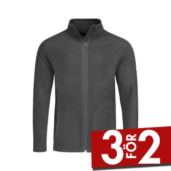 Stedman Active Fleece Jacket For Men Gr&aring; polyester XX-Large Herr