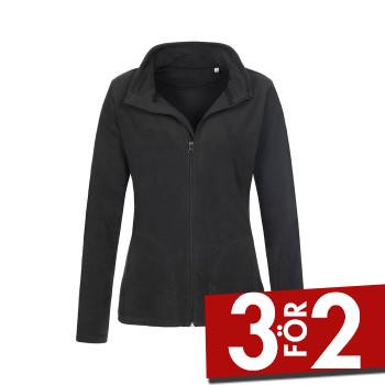 Stedman Active Fleece Jacket For Women Svart polyester XX-Large Dam