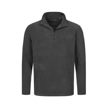 Stedman Active Fleece Half-Zip For Men Grå polyester X-Large Herre