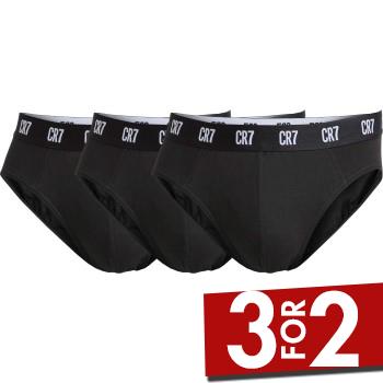 CR7 Cristiano Ronaldo 3P Basic Brief Sort bomuld Small Herre