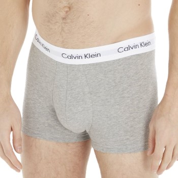 Bilde av Calvin Klein 3p Cotton Stretch Low Rise Trunks Lysgrå Bomull Medium Herre