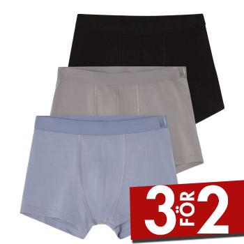 Bread and Boxers Boxer Briefs Kalsonger 3P Svart/Bl&aring; ekologisk bomull Small Herr