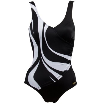 Damella Julia Basic Swimsuit Svart/Hvit 50 Dame