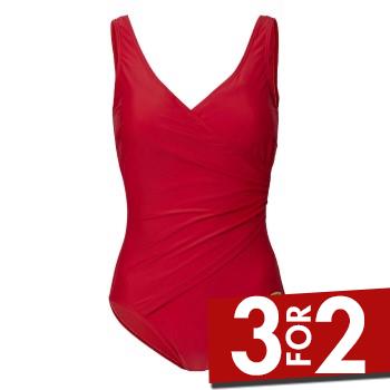 Damella Julia Basic Swimsuit Rød 40 Dame