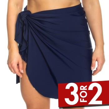 Damella Greta Basic Sarong Marineblå One Size Dame billede