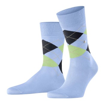 Burlington Strømper Manchester Mercerised Cotton Sock Lysblå Str 40/46 Herre