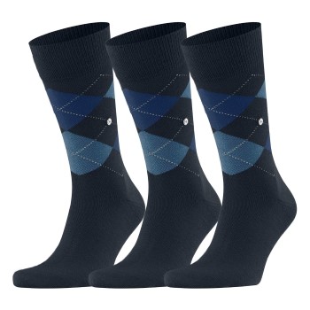 Burlington Strømper Edinburgh Wool Sock Marine Str 40/46 Herre