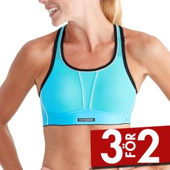 Swemark Movement Sport Bra BH Bl&aring; A 75 Dam