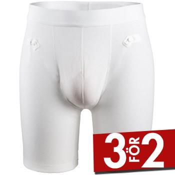 Frigo 4 Cotton Long Boxer Brief Kalsonger Vit Small Herr