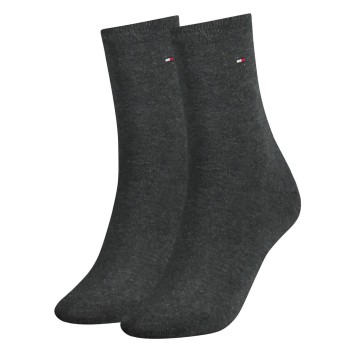 Bilde av Tommy Hilfiger Strømper 2p Women Classic Casual Socks Antracit Str 35/38 Dame