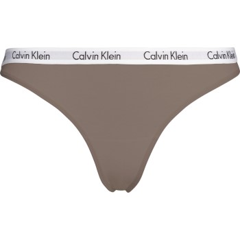 Bilde av Calvin Klein Truser Carousel Thong Brun Bomull Medium Dame