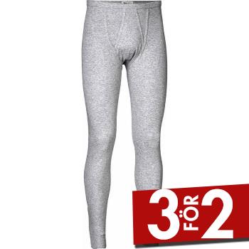 JBS Långkalsonger Basic Long Johns Grå bomull Small Herr