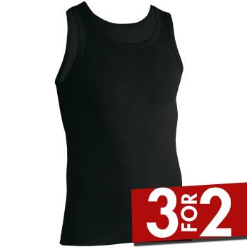 JBS Basic Tanktop Svart bomull XX-Large Herre