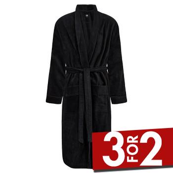 JBS Bath Robe Svart bomull Medium Herre