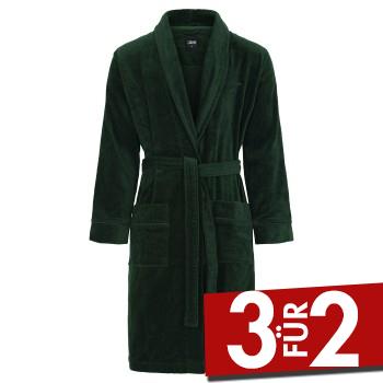 JBS Bath Robe Dunkelgrün Baumwolle Small Herren