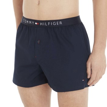 Tommy Hilfiger Cotton Woven Boxer Icon Marine Medium Herre