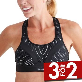 Swemark Incredible Extreme Support Sports Bra BH Svart B 75 Dam