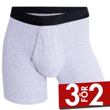 Dovre Kalsonger Boxer With Fly 66006 Gr&aring; bomull Small Herr