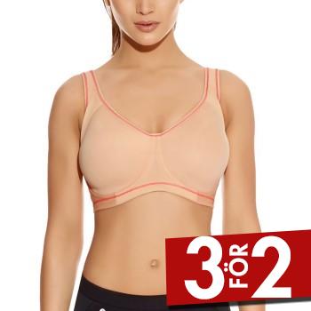 Freya BH Sonic Underwired Moulded Sports Bra Beige B 70 Dam