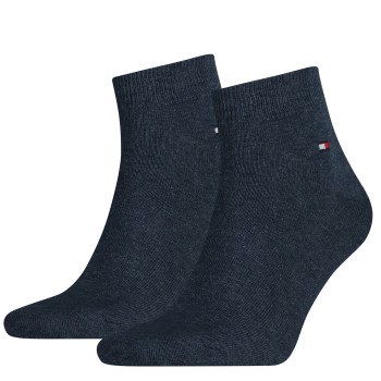 Bilde av Tommy Hilfiger Strømper 2p Men Quarter Sock Blå Str 39/42 Herre