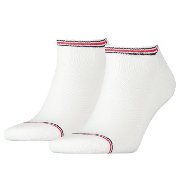 Bilde av Tommy Hilfiger Strømper 2p Men Iconic Sports Sneaker Sock Hvit Bomull Str 39/42 Herre