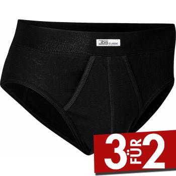 JBS Classic Brief 390-12 Schwarz Baumwolle Large Herren