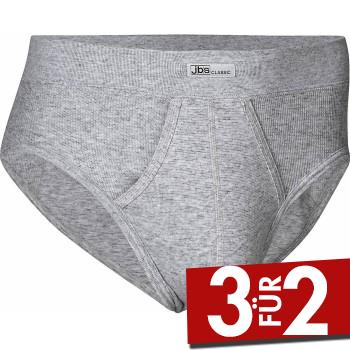 JBS Classic Brief 390-12 Grau Baumwolle Large Herren