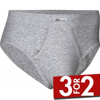 JBS Classic Brief 390-12 Grå bomull X-Large Herre