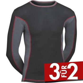 JBS Proactive Shirt Long Sleeve 414-14 Schwarz X-Large Herren