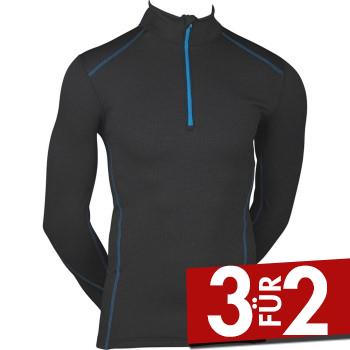 JBS Proactive Long Sleeve Zipper 426-16 Schwarz XX-Large Herren